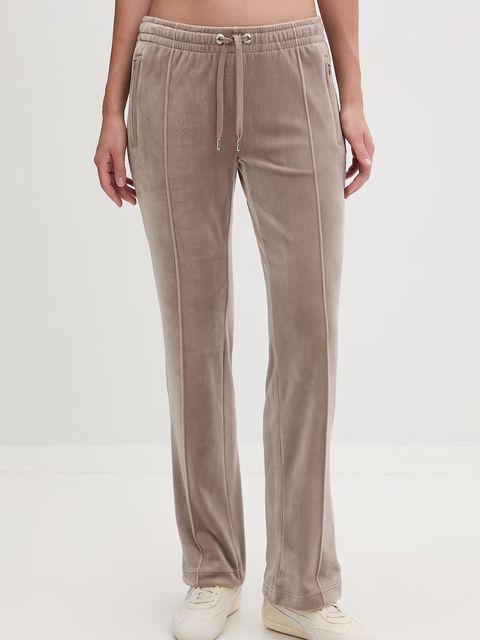 Juicy Couture spodnie dresowe damskie welurowe TINA COL OUT TR - zdjęcie produktu nr 2