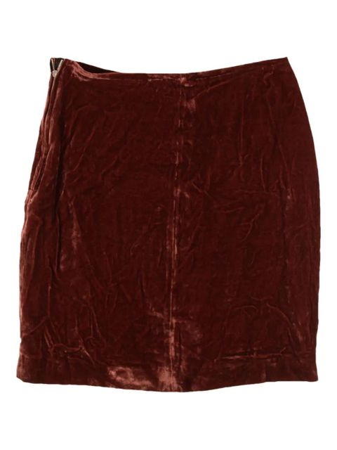 OUR LEGACY velour skirt - Red - zdjęcie produktu nr 1