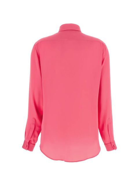 TOM FORD pleated silk shirt - Pink - zdjęcie produktu nr 2