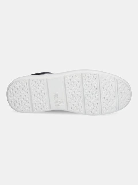 Love Moschino sneakersy skórzane damskie kolor czarny JA15184G1NIAC00A