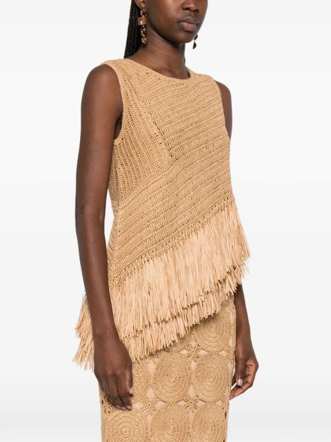 Simon Miller Beja crochet sleeveless top - Neutrals