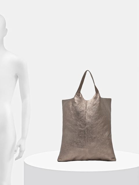 Answear.LAB torebka skórzana kolor brązowy