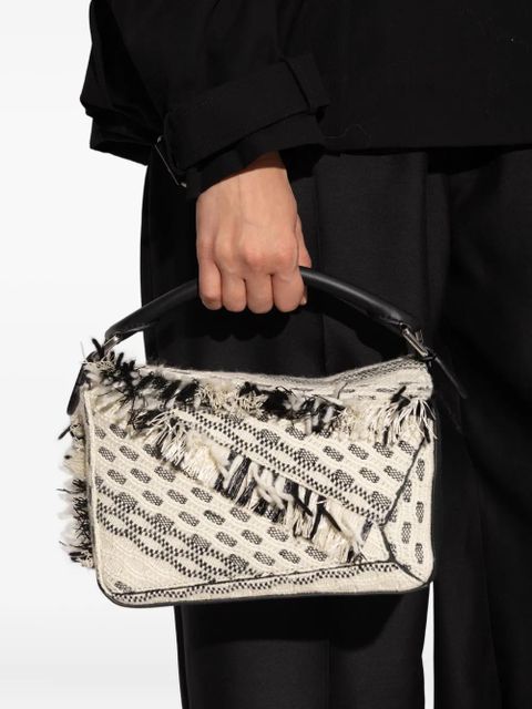 LOEWE x Albers Puzzle fringed tote bag - Neutrals