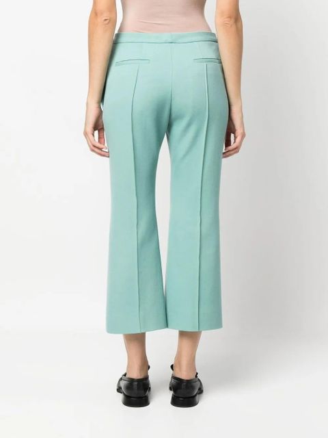 Jil Sander mid-rise cropped trousers - Green
