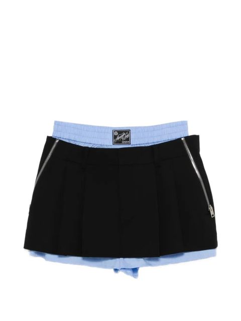 Alexander Wang layered pleated skorts - Black - zdjęcie produktu nr 1