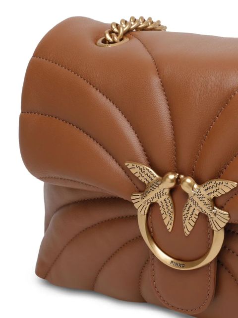 PINKO Love Puff quilted shoulder bag - Brown