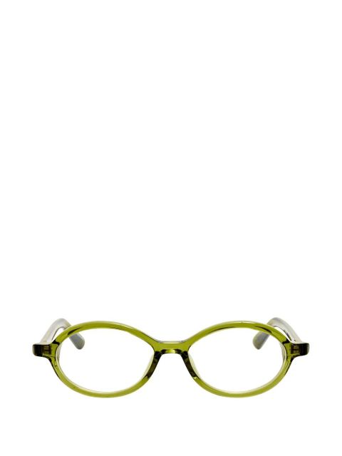Jacquemus oval-frame glasses - Green - zdjęcie produktu nr 1