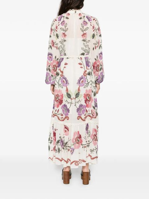 FARM Rio floral-print maxi dress - White