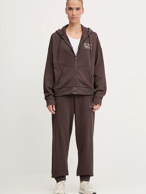 EA7 Emporio Armani dres damski kolor brązowy AF12473.7W000420 - zdjęcie produktu nr 1