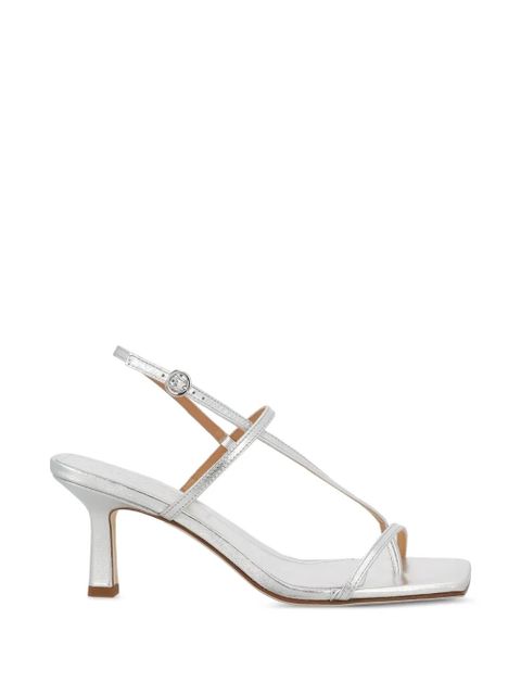 Aeyde leather heeled sandals - Silver - zdjęcie produktu nr 1