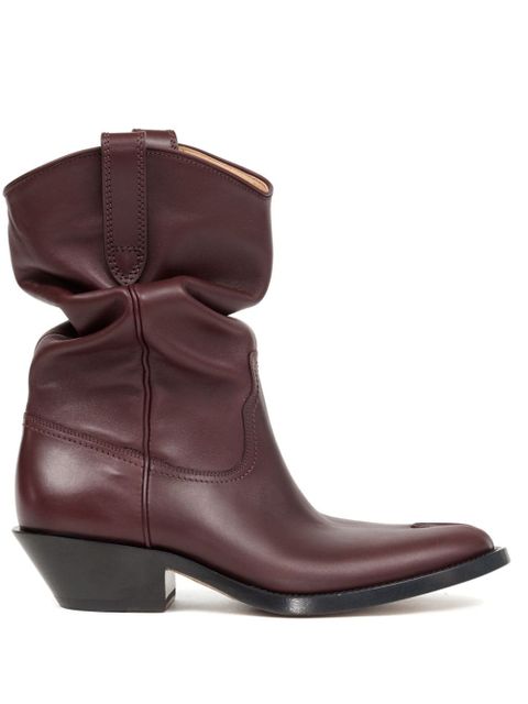 Maison Margiela Tabi Western 55mm leather boots - Red - zdjęcie produktu nr 1