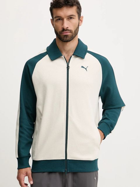 Puma bluza męska kolor beżowy gładka 632994 - zdjęcie produktu nr 1