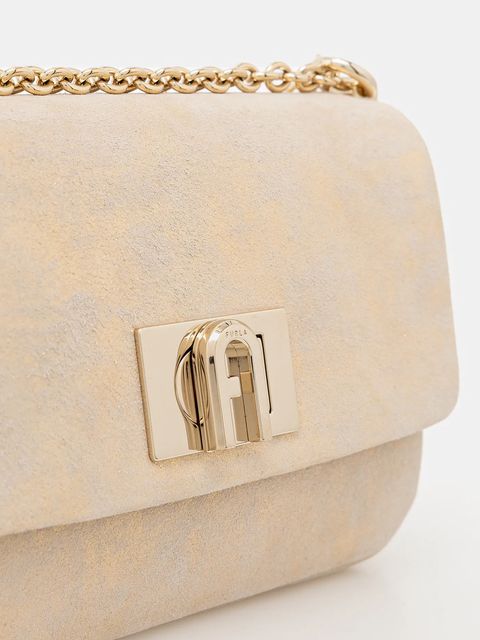 Furla torebka zamszowa