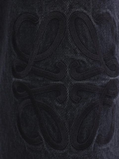 LOEWE Anagram embroidered jeans - Black