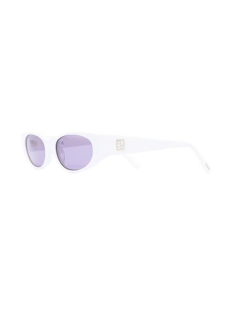 BY FAR Rodeo rectangular-frame sunglasses - White - zdjęcie produktu nr 2