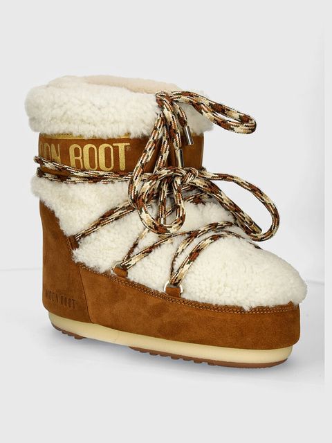 Moon Boot śniegowce zamszowe MB ICON LOW SHEARLING - zdjęcie produktu nr 1