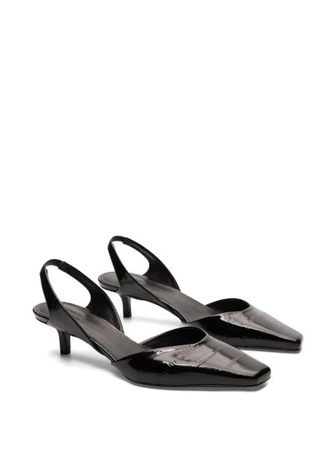 LouLou de Saison Hyde eel-effect slingback pumps - Black - zdjęcie produktu nr 2