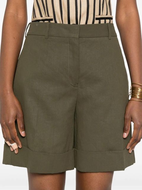 Jil Sander linen shorts - Green