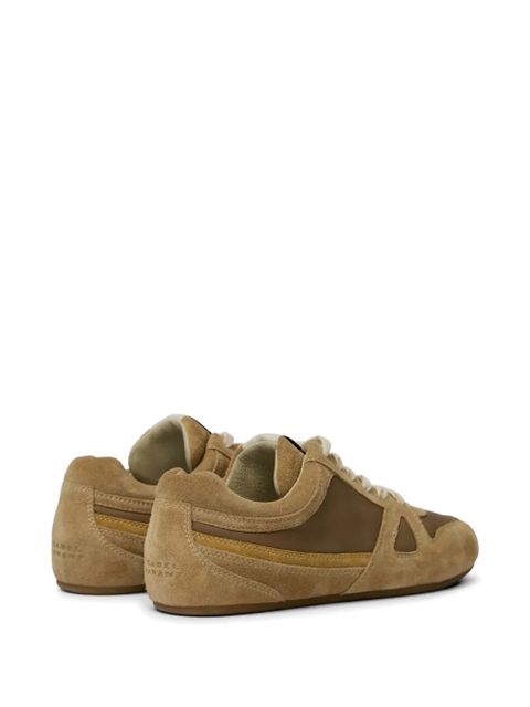 ISABEL MARANT Senny suede-pannel sneakers - Neutrals