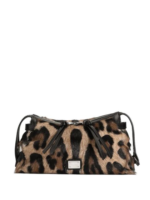 Dolce & Gabbana Vittoria leopard-print mini tote bag - Brown - zdjęcie produktu nr 1