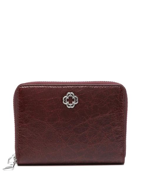 Maje crackled-leather wallet - Red - zdjęcie produktu nr 1