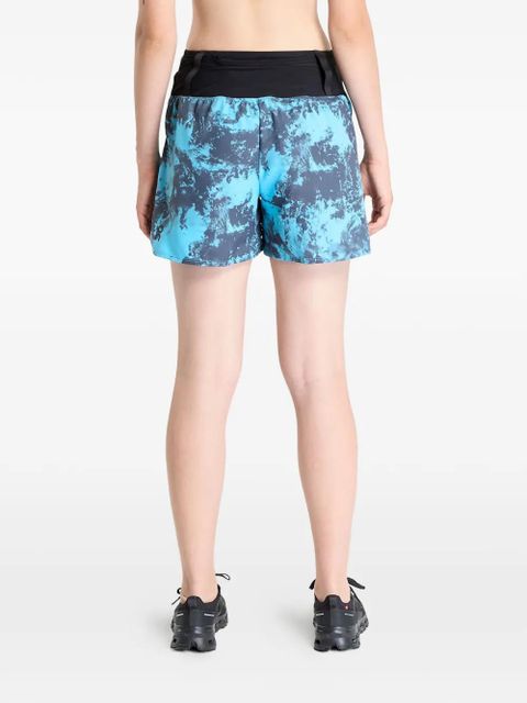 On Running trail print shorts - Blue