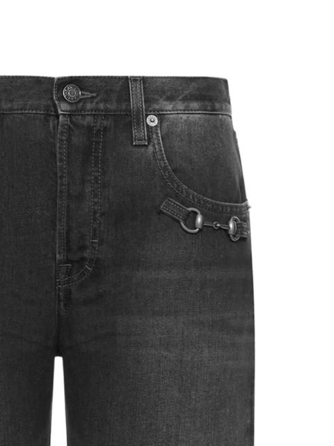 Gucci Horsebit cotton jeans - Grey - zdjęcie produktu nr 2