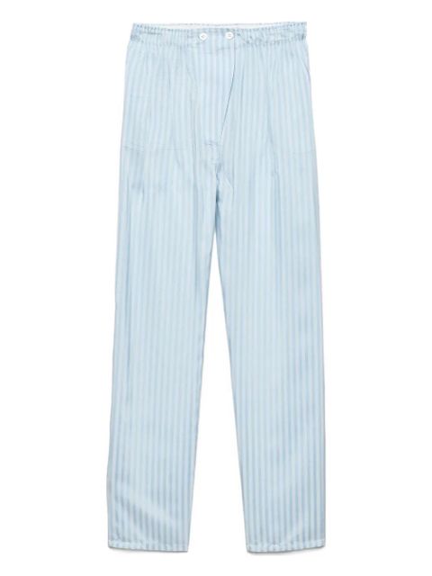 Prada striped silk trousers - Blue - zdjęcie produktu nr 1