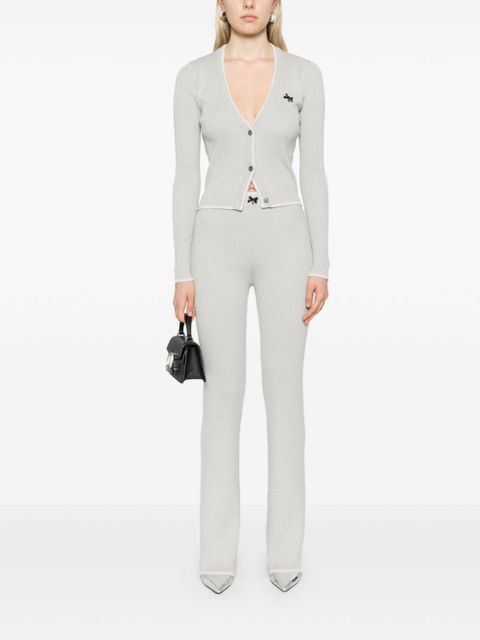 ROTATE BIRGER CHRISTENSEN ribbed cardigan - Grey - zdjęcie produktu nr 2