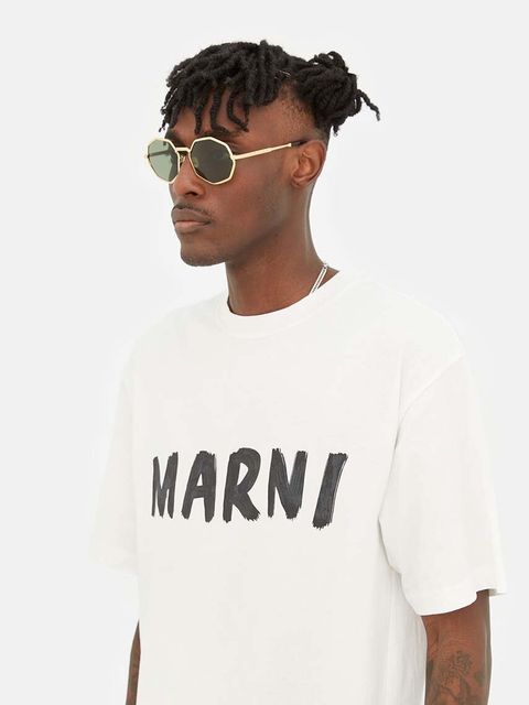 Marni okulary przeciwsłoneczne Pulpit Rock Green kolor zielony EYMRN00009.003.3KI