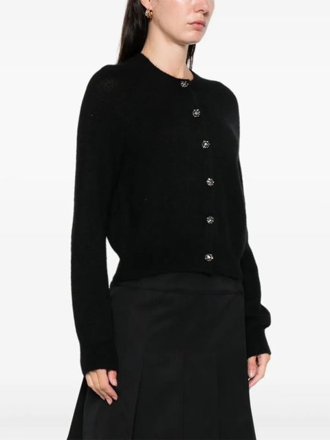 DÔEN Petra crystal-button cardigan - Black - zdjęcie produktu nr 2