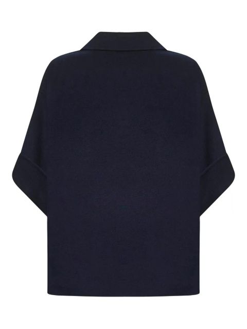 Weekend Max Mara double-breasted short-sleeve coat - Blue - zdjęcie produktu nr 2