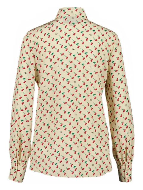 Valentino Garavani Cherryfic-print shirt - Neutrals