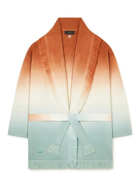 Alanui Shades of Shore fringed cardi-coat - Orange - zdjęcie produktu nr 1