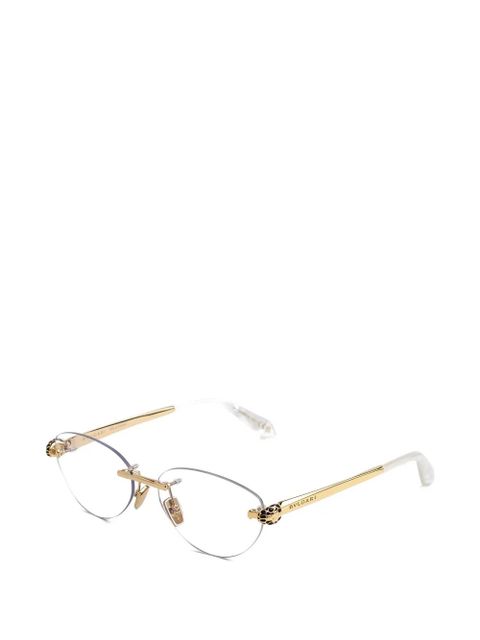 Bvlgari Serpenti rimless glasses - Gold - zdjęcie produktu nr 2