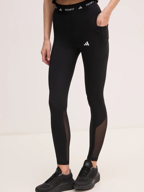 adidas Performance legginsy treningowe Techfit kolor czarny z nadrukiem IT2282 - zdjęcie produktu nr 1