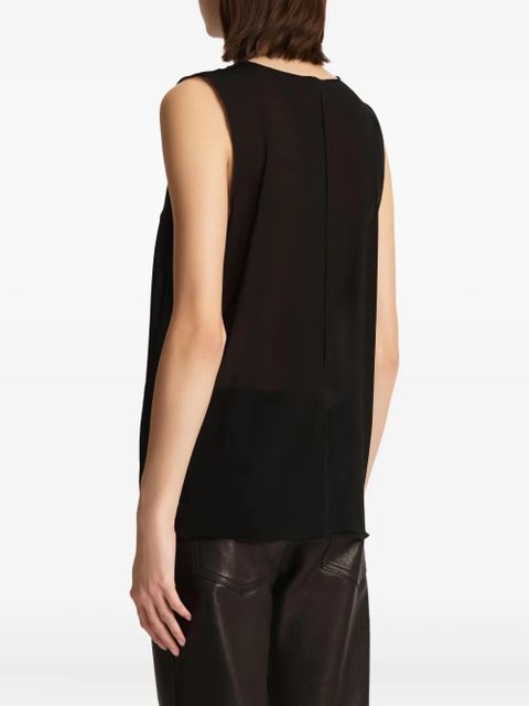 KHAITE Allo sleeveless top - Black - zdjęcie produktu nr 2