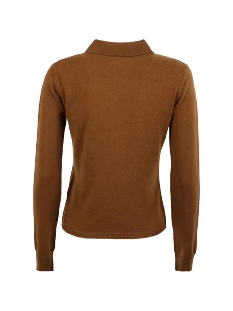 Max Mara jacquard embroidered knitted top - Brown - zdjęcie produktu nr 2