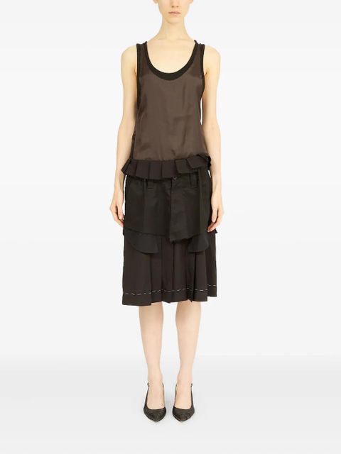 Maison Margiela poplin midi dress - Brown
