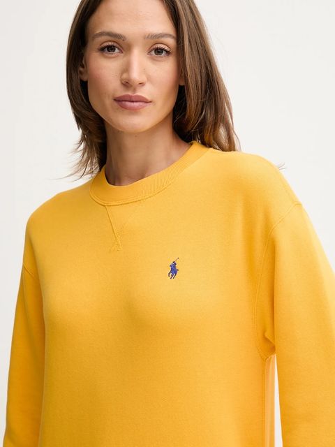 Polo Ralph Lauren bluza damska kolor żółty gładka 211971697