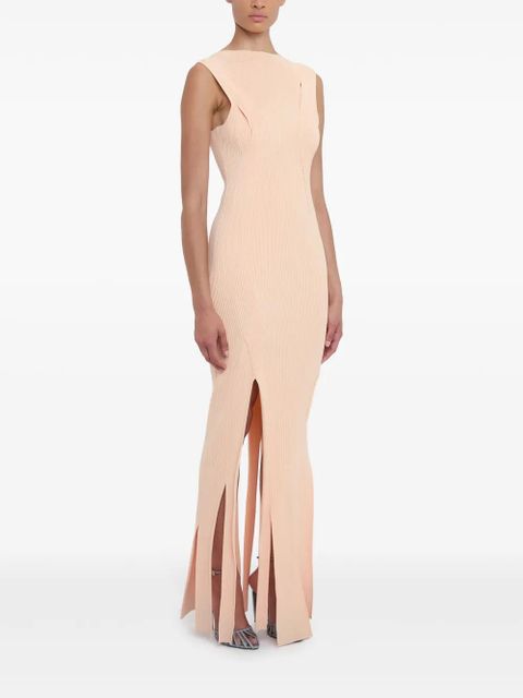 Victoria Beckham pleat-detailing sleeveless maxi dress - Pink - zdjęcie produktu nr 2