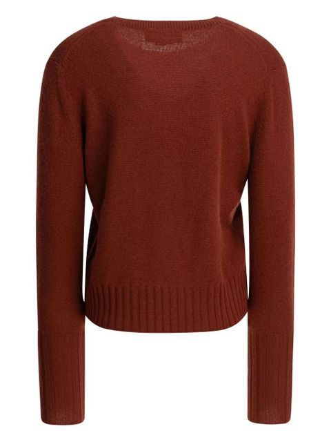 Guest In Residence ribbed-cuff sweater - Red