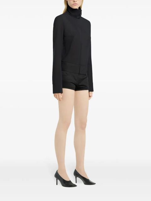 Courrèges scarf-detail blouse - Black