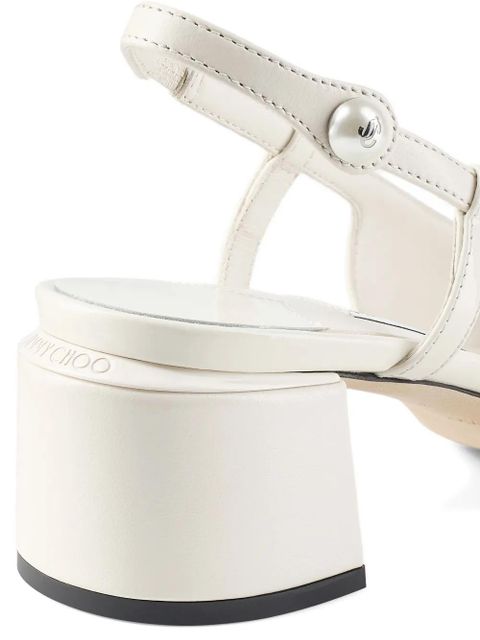 Jimmy Choo 45mm Elisa sling-back pumps - Neutrals