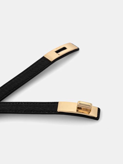 Guess pasek IDRA damski kolor czarny BW9308 P5420