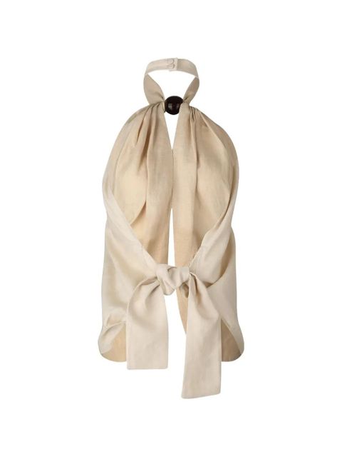 Faithfull the Brand Biba halterneck top - Neutrals - zdjęcie produktu nr 2