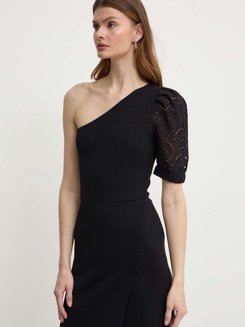 Morgan sukienka RMABELA kolor czarny midi rozkloszowana