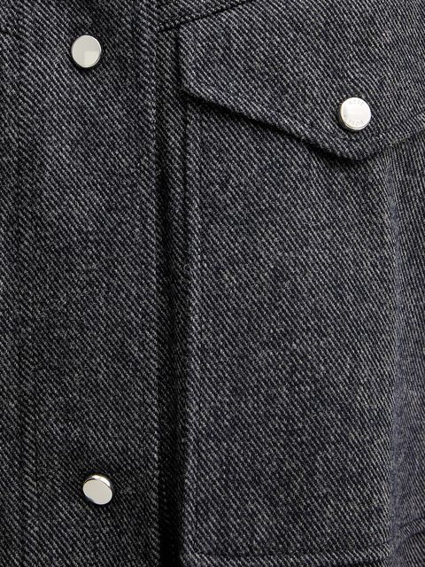 BOSS Orange bezrękawnik z dodatkiem wełny kolor granatowy przejściowy 50547683