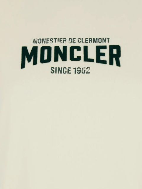 Moncler logo-print crew-neck T-shirt - White