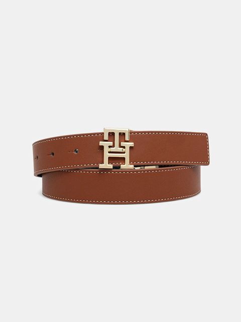 Tommy Hilfiger pasek skórzany dwustronny damski kolor brązowy AW0AW18256 - zdjęcie produktu nr 1